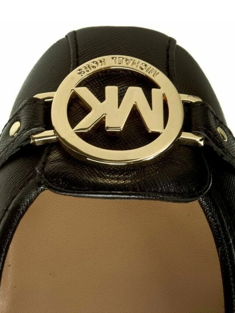 Michael Kors Fulton Flat Ballet Flats Shoes Moccasins Black Leather Size 9.5 New - Picture 6 of 9